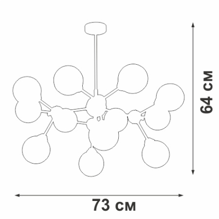 V4886-7/12PL Люстра