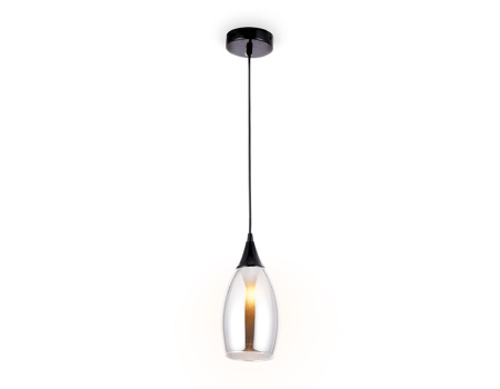 TR3544 Подвесной светильник TR3544 BK/SM черный/дымчатый E14 max 40W D130*1000