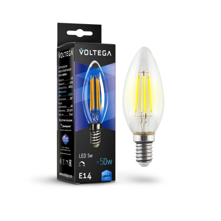 8461 Лампа светодиодная Voltega Crystal Candle