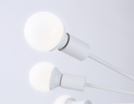TR80408 Потолочный светильник в стиле лофт TR80408/8 WH белый E27/8 max 60W D950*150