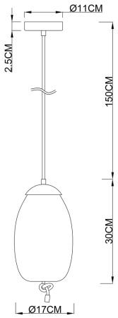 Светильник Arte Lamp CODY A7769SP-1AB