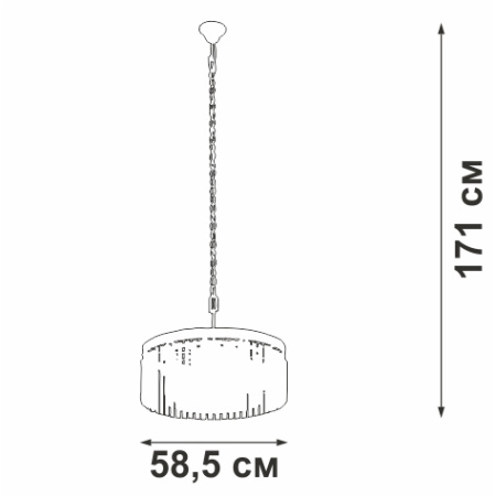 V5180-8/9 Люстра, 9хЕ14 макс. 40Вт