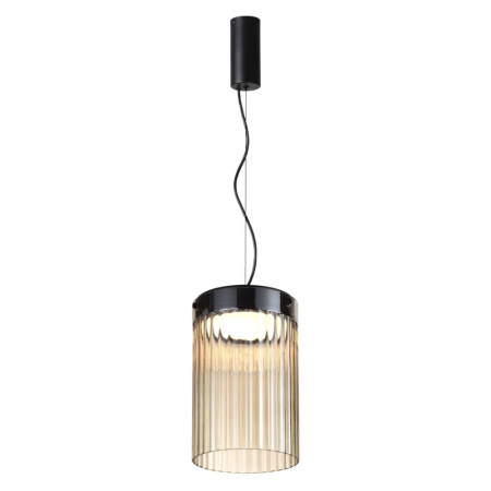 5047/15L L-VISION ODL24 303 черный/светл.янтарный/металл/стекло Подвес LED 15W 4000К 1676Лм PILLARI