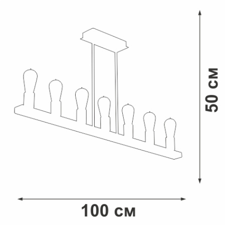 V3000-1/7PL Люстра