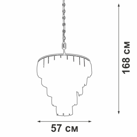 Люстра V5262-0/20+1, 21хЕ14 макс. 60Вт
