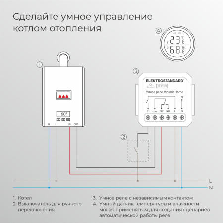76010/00 Реле Умный дом с независимым контактом