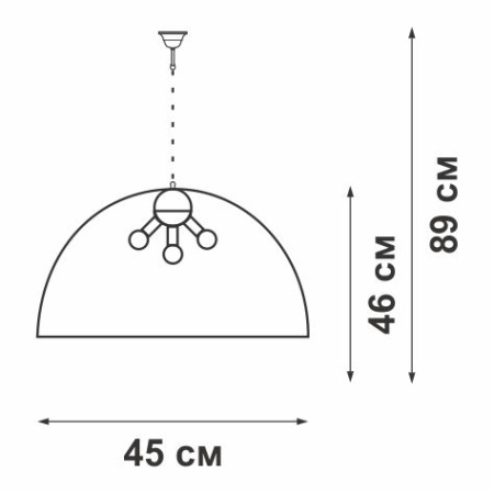 V1404/5S Люстра V1404/5S, 5хЕ14 макс. 60Вт