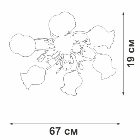 V1852-3/6PL Люстра