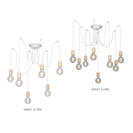 V4547-0/8PL Люстра V4547-0/8PL, 8хЕ27 макс. 40Вт, 8хE27 LED макс. 15Вт