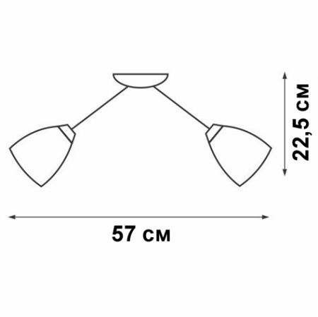 V3737-0/2PL Люстра V3737-0/2PL, 2хЕ14 макс. 40Вт