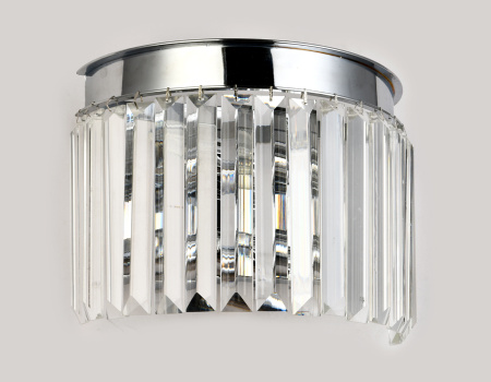 TR5105 Настенный светильник с хрусталем TR5105/2 CH/CL хром/прозрачный E14/2 max 40W 260*190*150
