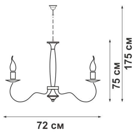 Люстра V5165/10, 10xE14 макс. 40Вт