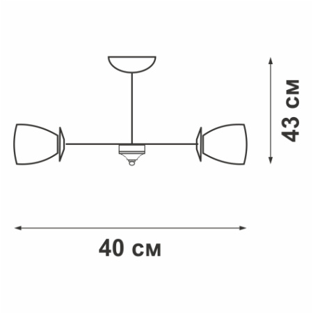 V4295-1/4PL Люстра V4295-1/4PL, 4хЕ27 макс. 60Вт