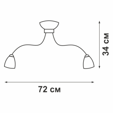 V1707-0/5PL Люстра V1707-0/5PL, 5хЕ14 макс. 60Вт