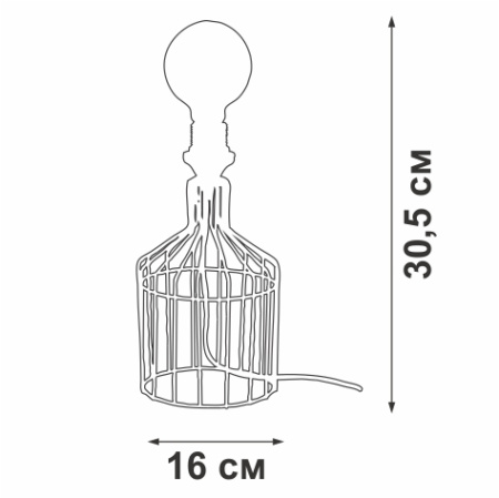 V4352-1/1L Светильник настольный V4352-1/1L, 1хЕ27 макс. 60Вт