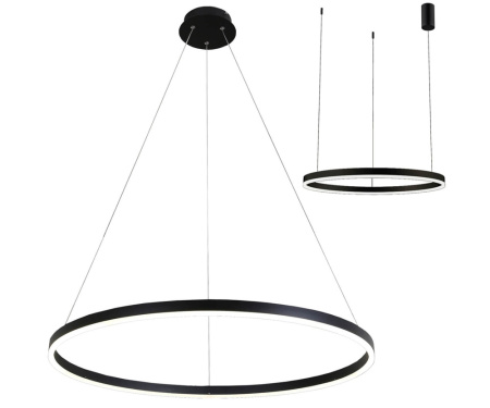 08214,19A(3000K) Подвесной светильник ТОР черный d80 h110  Led 50W (3000K)