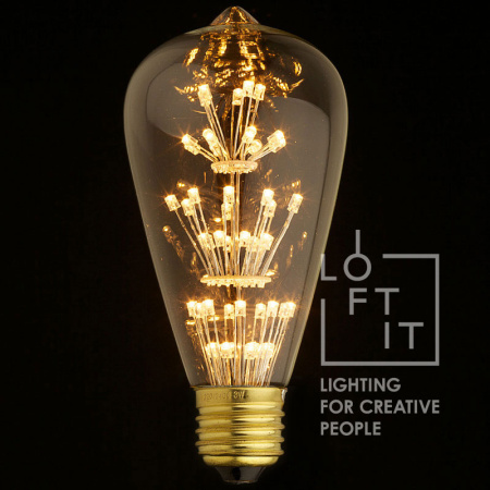 ST64-47LED LOFT IT -- Ретро лампа Эдисона -- E27 4W 220V ST64-47LED