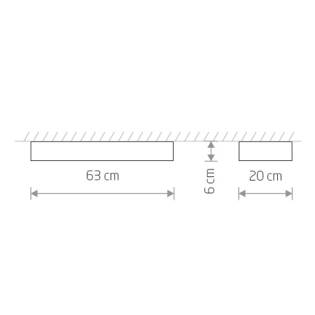 7526 Потолочный светильник Nowodvorski Soft Ceiling Led 60x20 7526