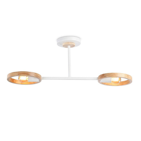 TR8243 Подвесной светильник со сменной лампой TR8243/2 WH/LWD белый/светлое дерево E27/2 max 40W 590