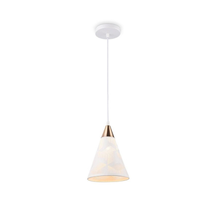 TR8429 Светильник подвесной TR8429 WH/FGD белый/золото E27 max 40W D180*800