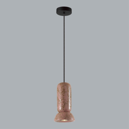 5054/1C PENDANT ODL24 315 черный/розовый/коричн./металл/керамика Подвес GU10 LED 4W KERAMA