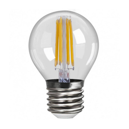 7024 VG10-G1E27cold6W-F Лампа светодиодная шар 6W E27 4000K