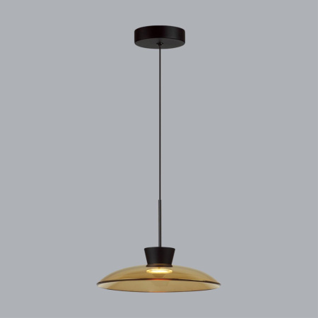 5055/9LA L-VISION ODL24 321 черный/янтарный/металл/стекло Подвес LED 9W 3000К SAUCER