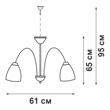 V3372/5 Люстра V3372/5, 5хЕ27 макс. 60Вт