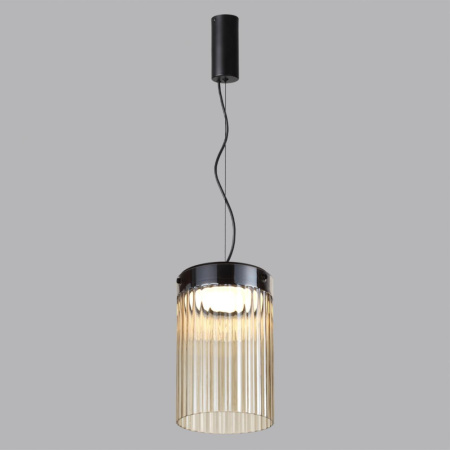 5047/15L L-VISION ODL24 303 черный/светл.янтарный/металл/стекло Подвес LED 15W 4000К 1676Лм PILLARI