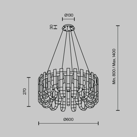 ML.6621.14 BS Подвесная люстра MODELUX