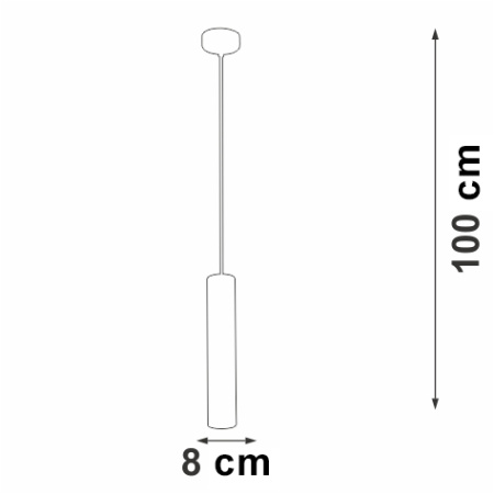 V4640-8/1S Подвес V4640-8/1S, 1хGU10 макс. 35Вт