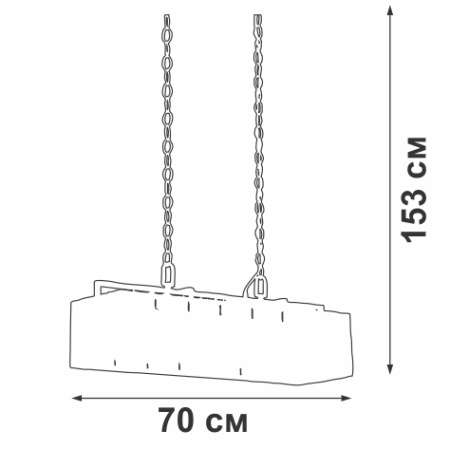 Люстра V4284-1/10, 10хЕ14 макс. 60Вт