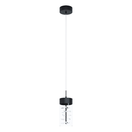 39736 Cветод. подвес CABEZOLA димм., 1х5,3W(LED), Ø120, H1100, 580lm, сталь, никель черный/ cтекло,