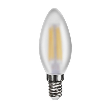 7045 VG10-C2E14cold6W-F Лампа светодиодная свеча матовая 6W E14 4000K