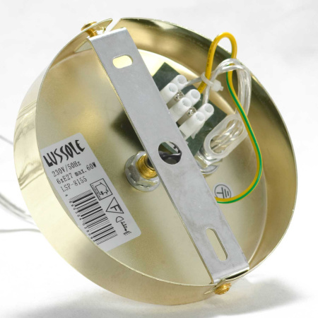 LSP-8155 Светильник подвесной Блестящее золото E27 6*60W