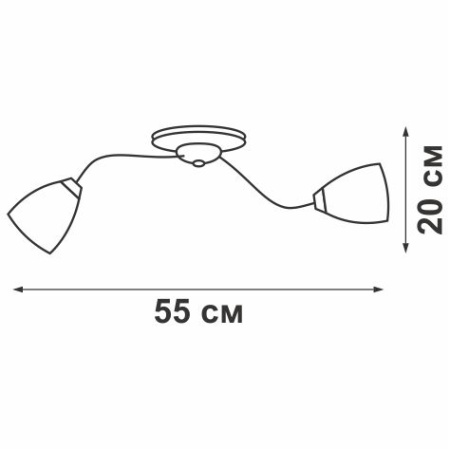 V1732/5PL Люстра V1732/5PL, 5xE14 макс. 40Вт, плафон ПП