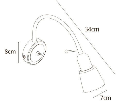 A7009AP-1WH Бра Arte Lamp LETTURA A7009AP-1WH