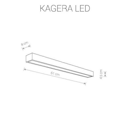 9503 Настенный светодиодный светильник Nowodvorski Kagera Led 9503