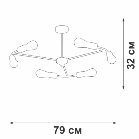V3025-1/6PL Люстра