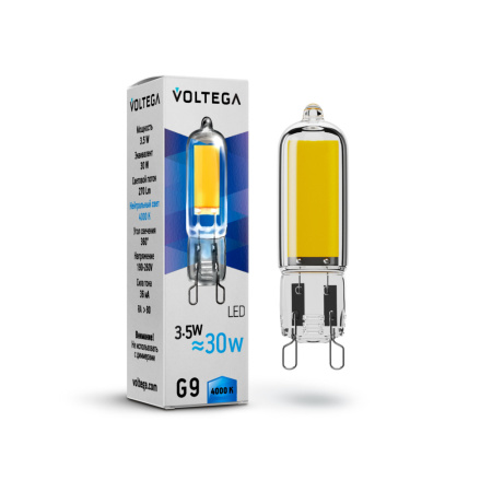 7089 VG9-K1G9cold3.5W Лампа светодиодная Капсула G9 4000К 3.5W