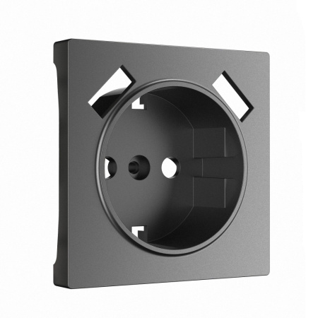 W1179564 Накладка для розетки USB  (графит матовый)
