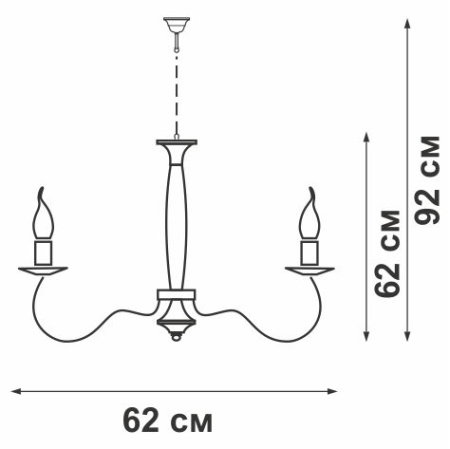 Люстра V5086/8, 8xE14 макс. 60Вт