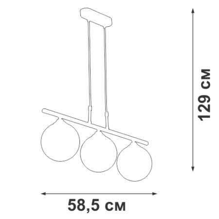 V4980-1/3S Люстра V4980-1/3S, 3xG9 макс. 28Вт
