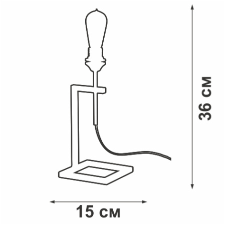 V4751-1/1L Светильник настольный V4751-1/1L, 1хЕ27 макс. 60Вт
