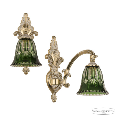 Светильник 7209B14/1/175 GW P2 D Clear-Green/H-1I, 1x40 w, 14х28х30 см