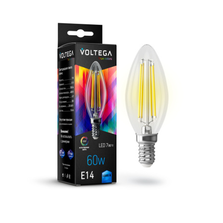 7153 VG10-C35E14cold7W-FHR Свеча  Е14 4000К 7W CRI97
