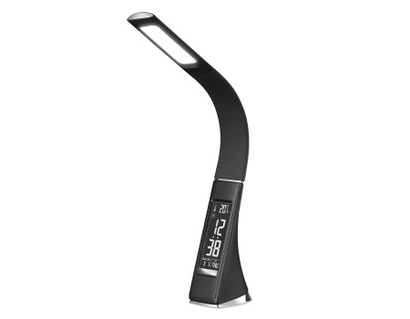 DE509 Светодиодная настольная лампа с дисплеем DE509 BK черный LED 3000-6400K 6W+LCD 2W