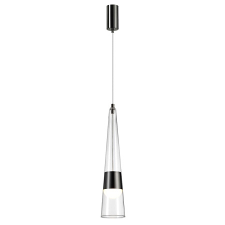 5044/12L L-VISION ODL24 301 глянц.темн.хром/прозрачный/металл/стекло Подвес LED 12W 3000K 1334Лм LUM