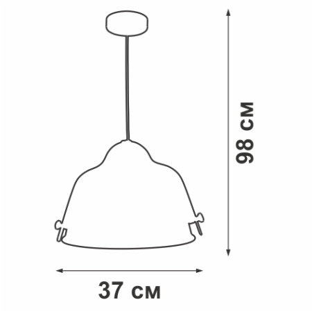 Люстра V5144/1S, 1xE27 макс. 60Вт