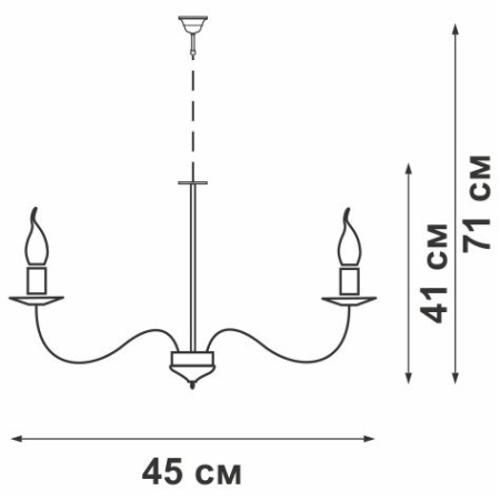 V3339/5 Люстра V3339/5, 5хЕ14макс. 60Вт